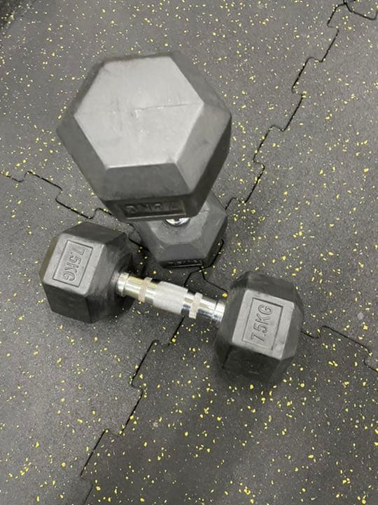 ヘックス  ラバーダンベル75kg２個