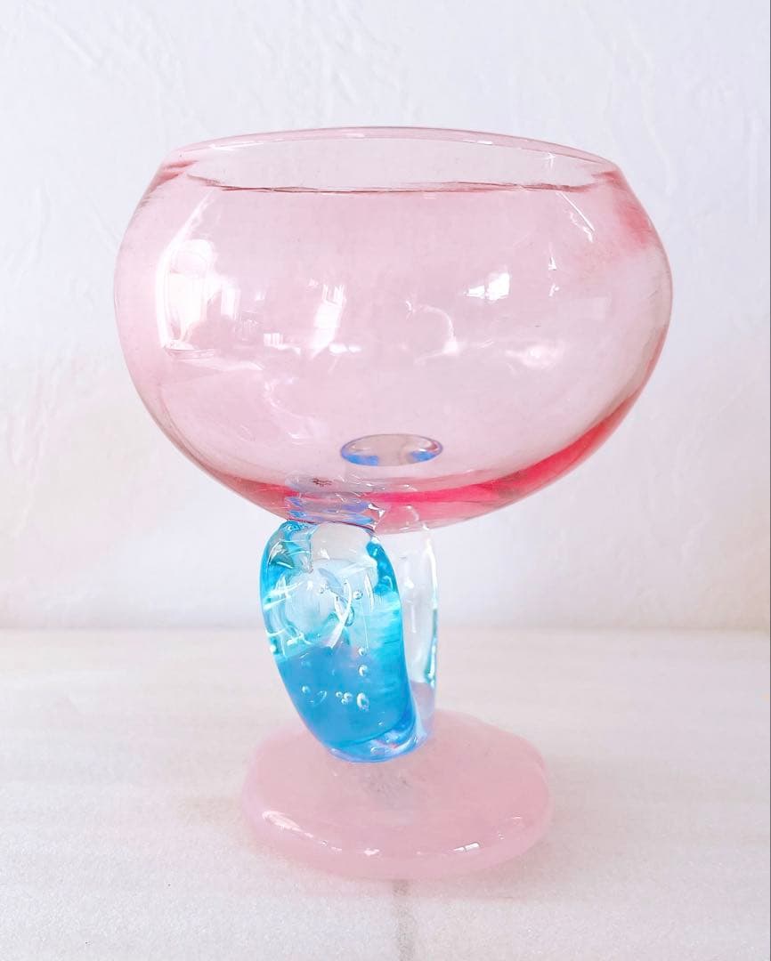 miwa ito ミワイトウ ガラス アイスクリームカップ　本物保証台座サイン有