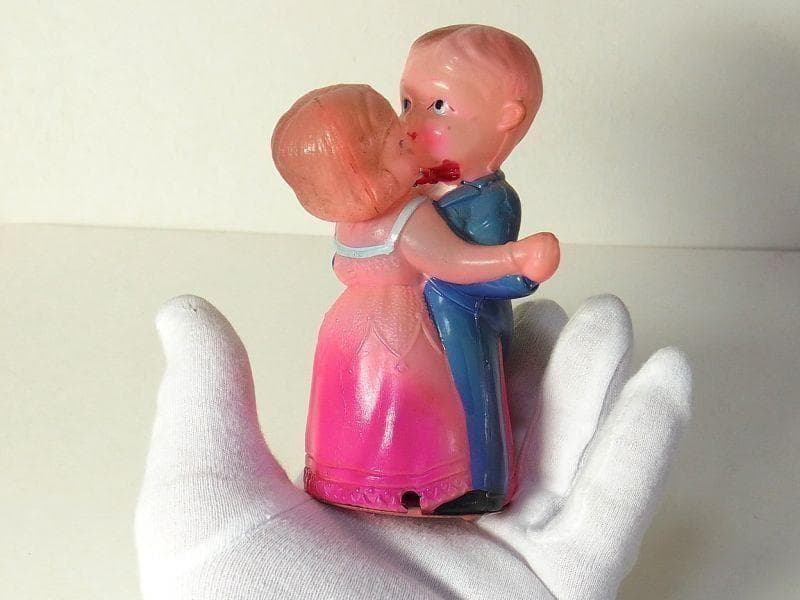 ダンシング カップル セルロイド おもちゃ 占領下日本製 ゼンマイ 戦後の昭和