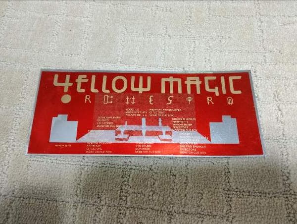 YMO　ステッカー　坂本龍一　ビンテージ シール　イエローマジックオーケストラ