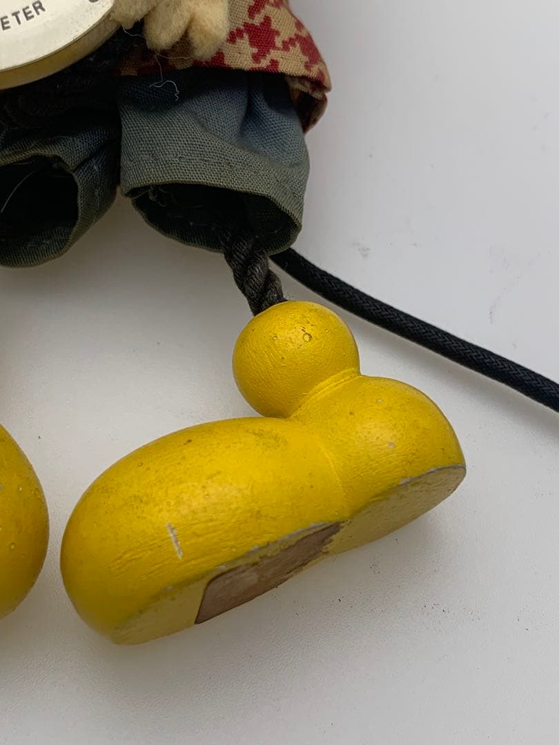 ミッキー 木製 温度計 レトロ ヴィンテージ ディズニー オールド Disney