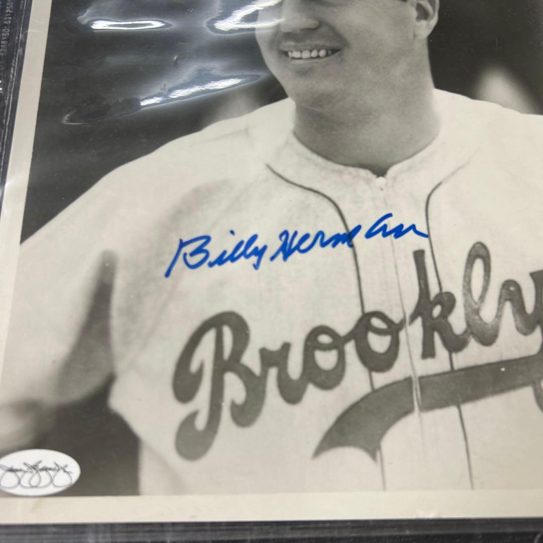 MLB  ビリーハーマン　ブルックリンドジャース　直筆サイン入りフォト　メジャー