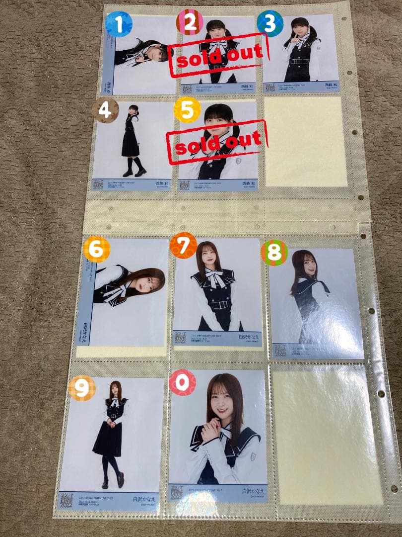 ナナニジ　anniversary live 2022 　計算中衣装ブロマイド