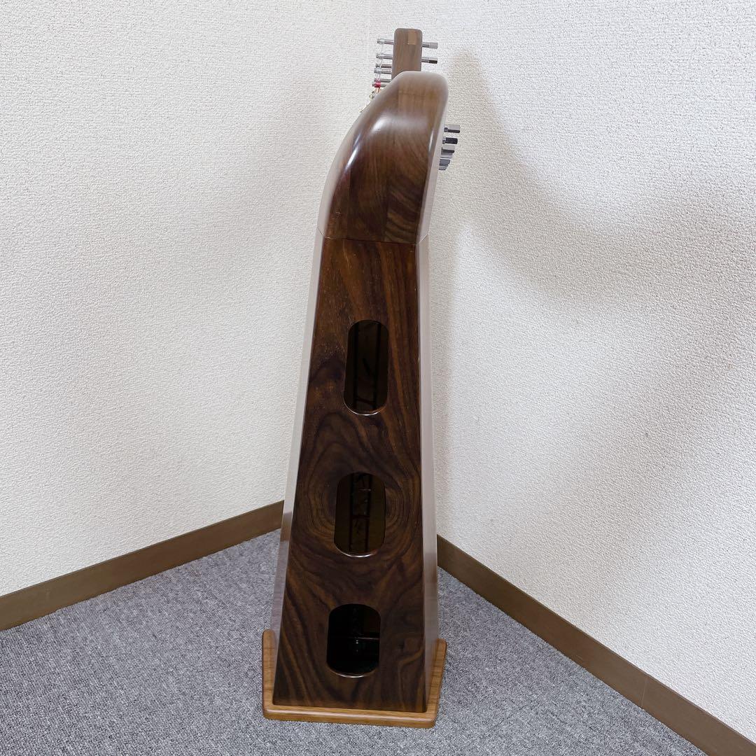 25年製 AOYAMA ハープ 25s 25弦 サウルハープ ブラウン