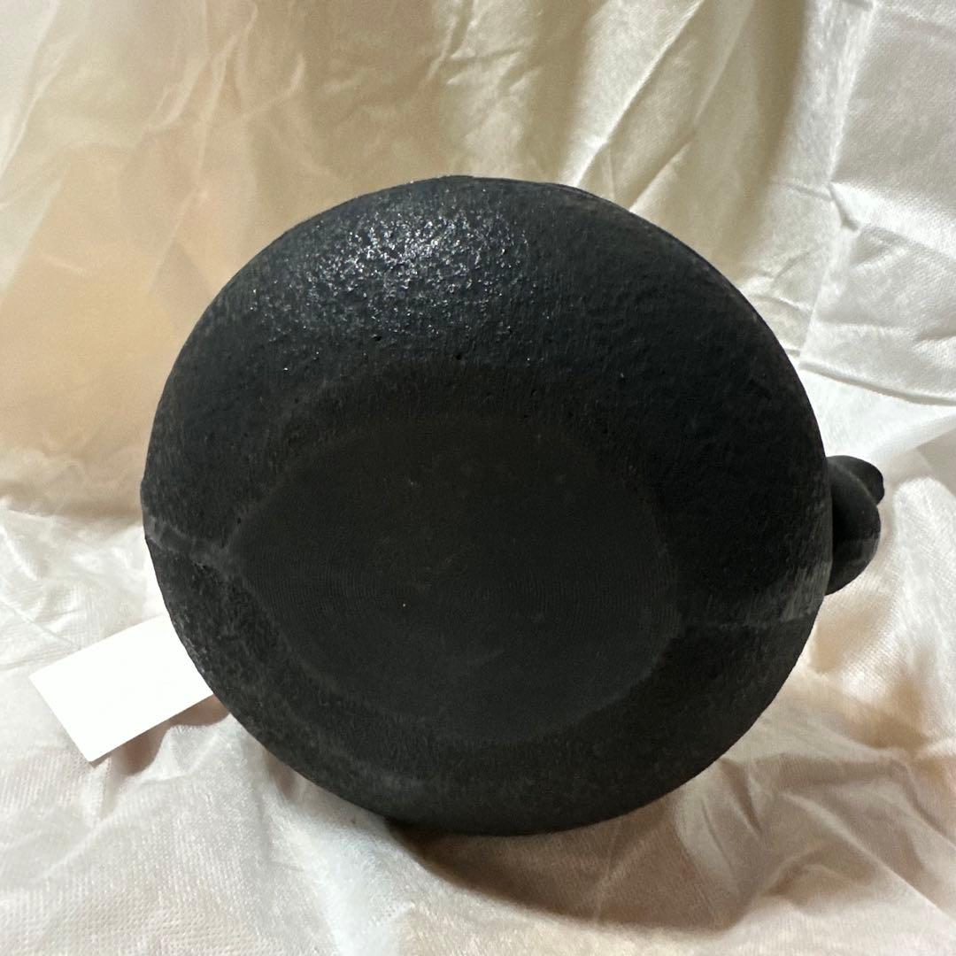 松の葉模様 鉄瓶 黒色