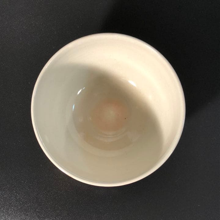 【茶道具】抹茶碗　色絵梅　市川通三　共箱　紅梅　R0322お4