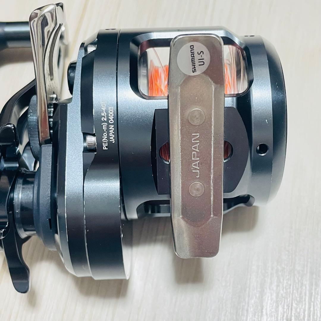 オシアジガー Ｆカスタム 1501HG 左巻き 両軸リール 2号 PEライン付き