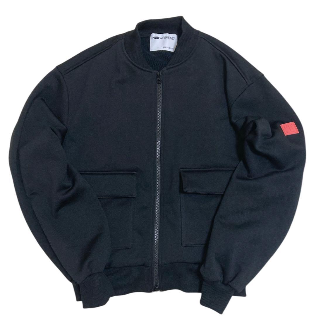 nbb weekend ジップアップジャケット　ゴルフ　アウター　サイズ1 黒