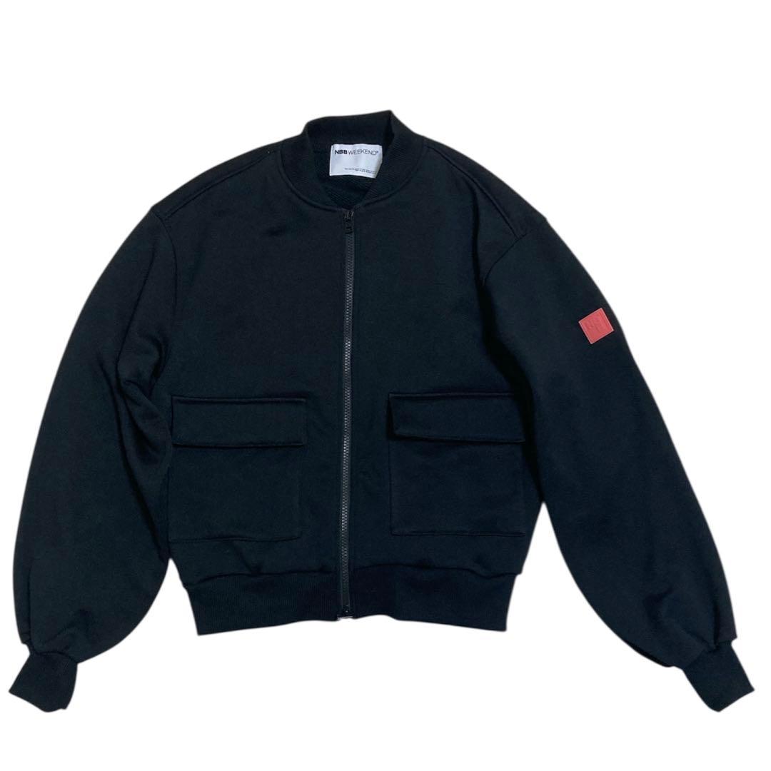 nbb weekend ジップアップジャケット　ゴルフ　アウター　サイズ1 黒
