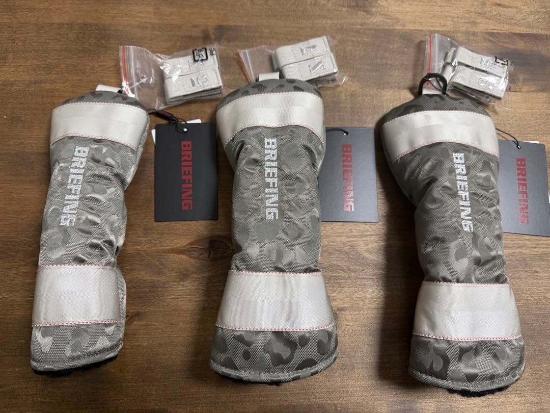 BRIEFING レオパードパターン ゴルフバッグ　ヘッドカバー3点有（未使用）