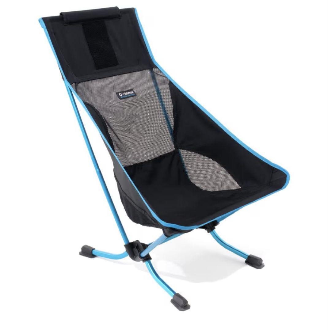 Helinox ビーチチェア アウトドアチェア ブラック/ブルー