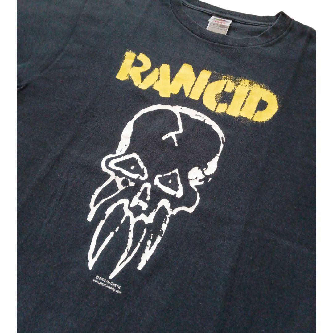 2005年製 ランシド スカルデザイン Tシャツ Мサイズ
