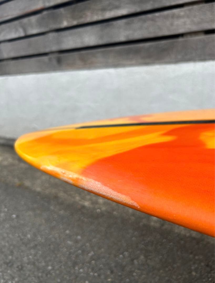 クリーム フラワー 9'6ft アブスト ロングボード シングル デッキカバー付