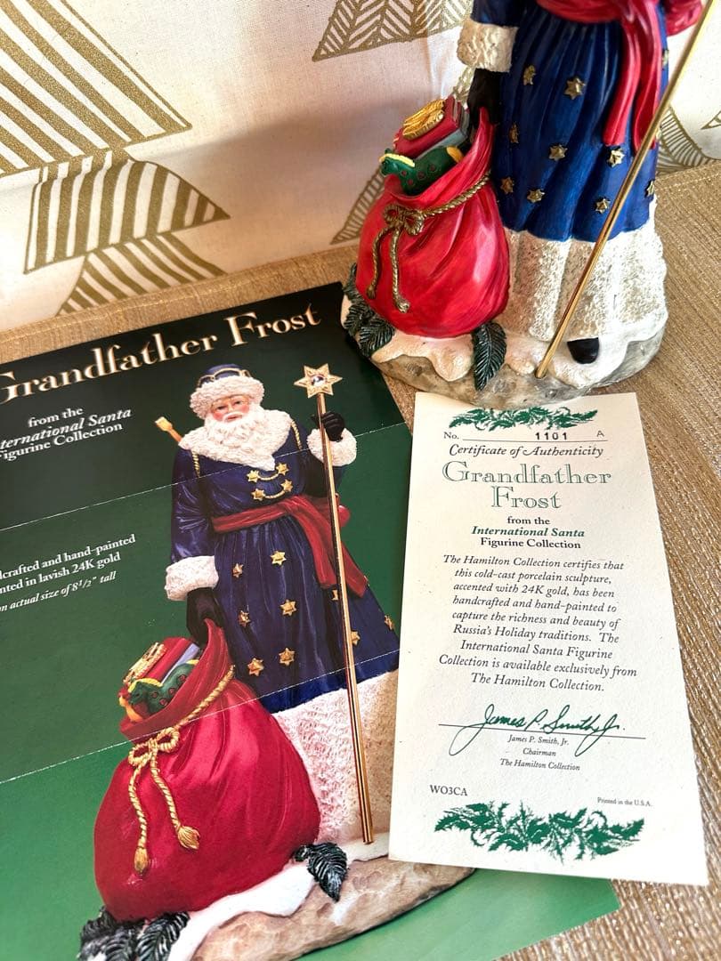 ハミルトンコレクション　陶器製サンタクロース