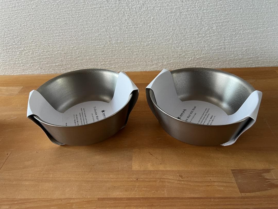 （新品）保温可能なチタン製どんぶり　 600 Bowl 2個セット　一生物