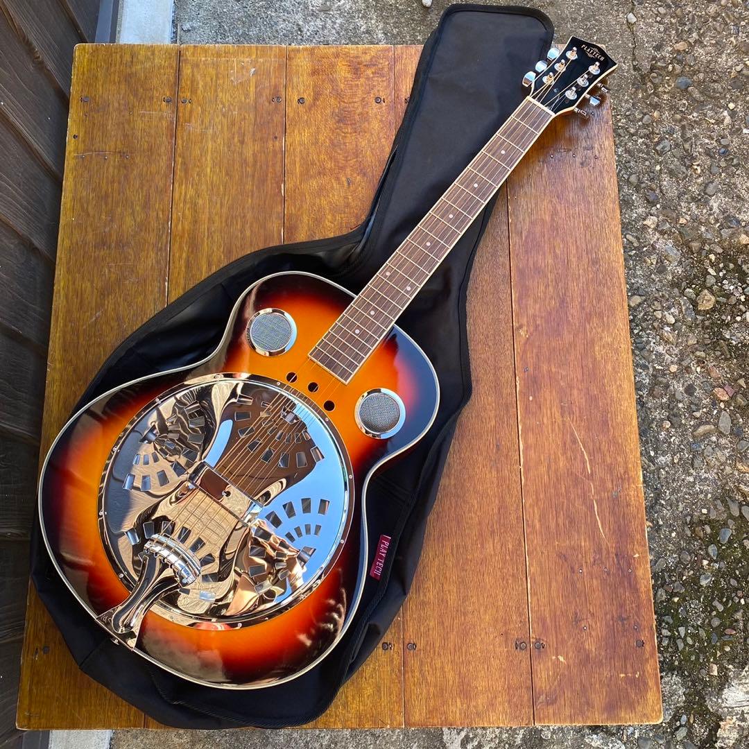 PLAYTECH RG10 エレクトリックリゾネーターギター ソフトケース付き