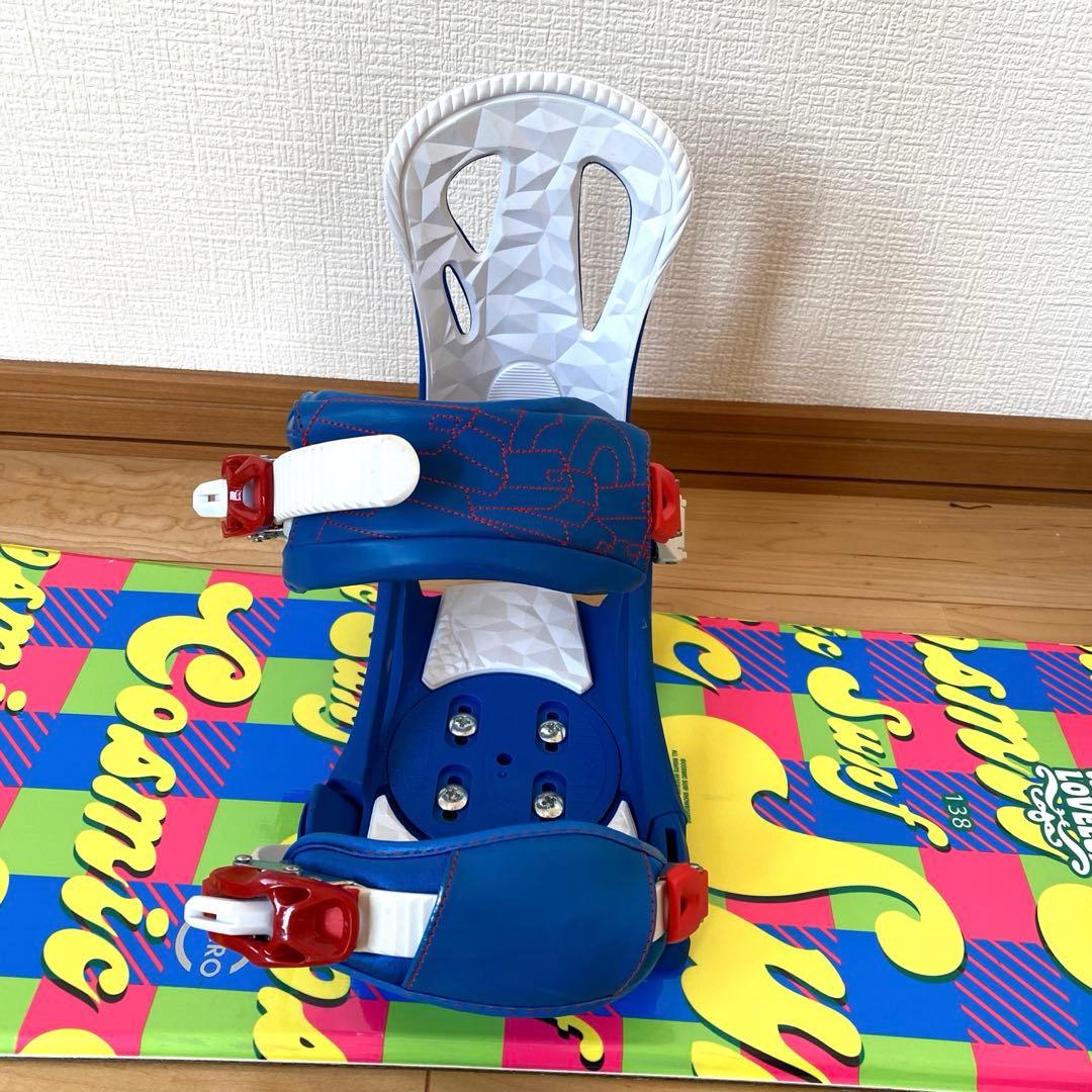 スノーボード　コスミックサーフ138cm ビンディング　ヘッドMサイズ　送料込