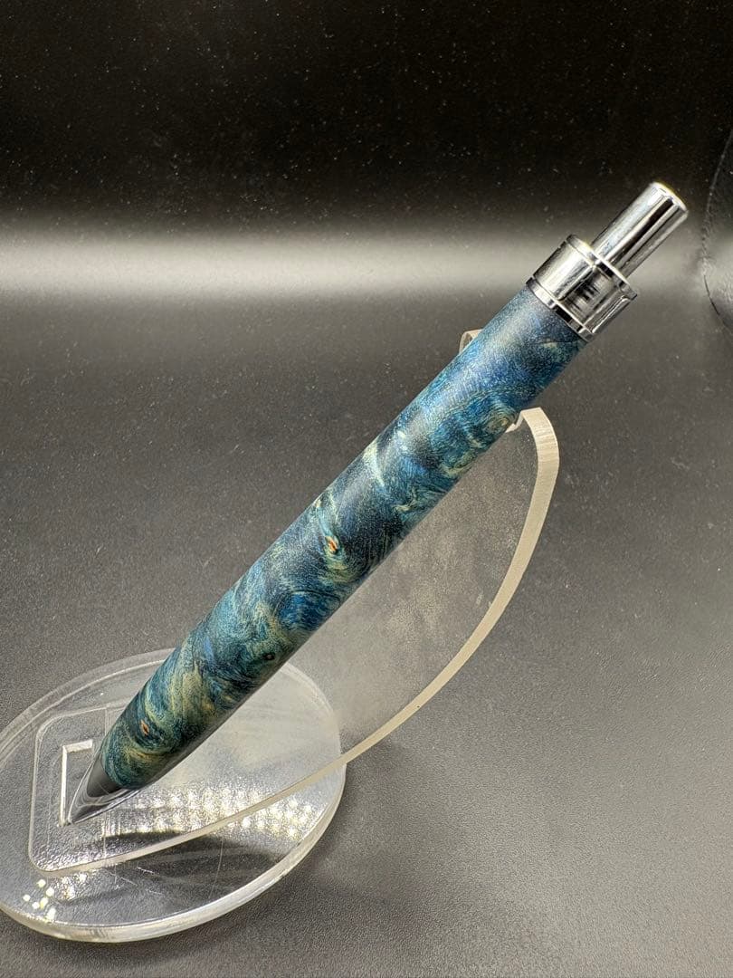 508 スタビライズドウッドバーチバール　木軸シャーペン　ボールペン