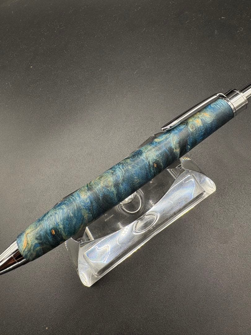 508 スタビライズドウッドバーチバール　木軸シャーペン　ボールペン