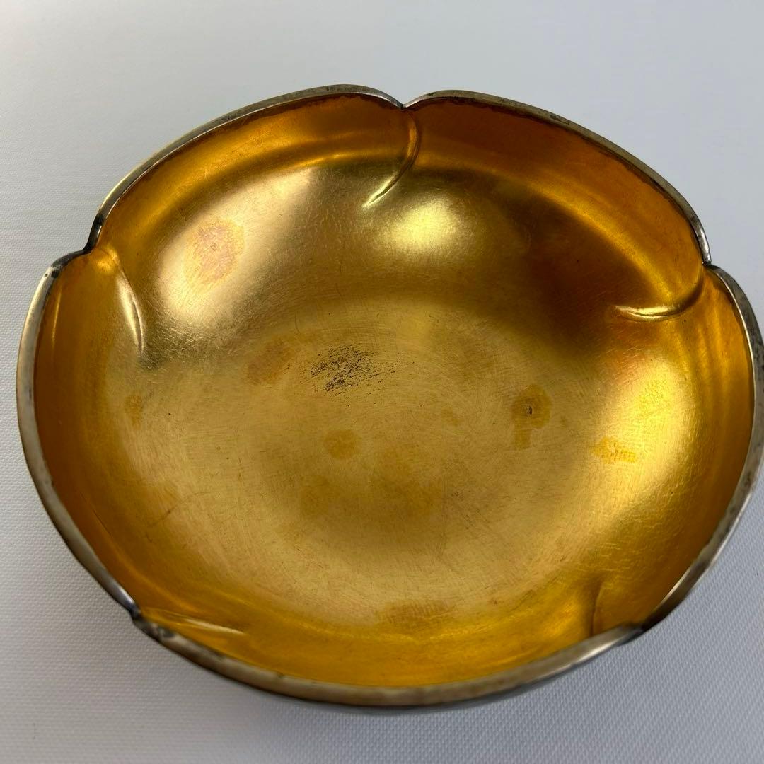 更にx8値下げ！金谷五郎三郎　内金張り錺鋳菓子器（箸付）＜1100010a72＞