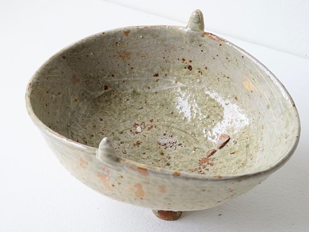 【期間限定】高仲健一 作　『刷毛目爵』木箱付　李朝　茶碗