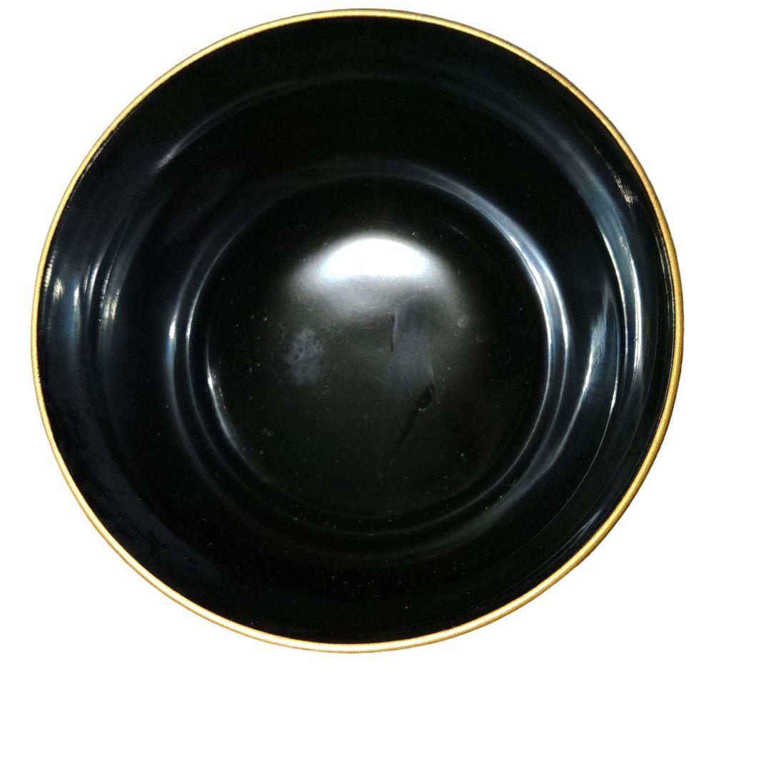 輪島塗　金薪絵菊花文蓋付椀　木胎漆器