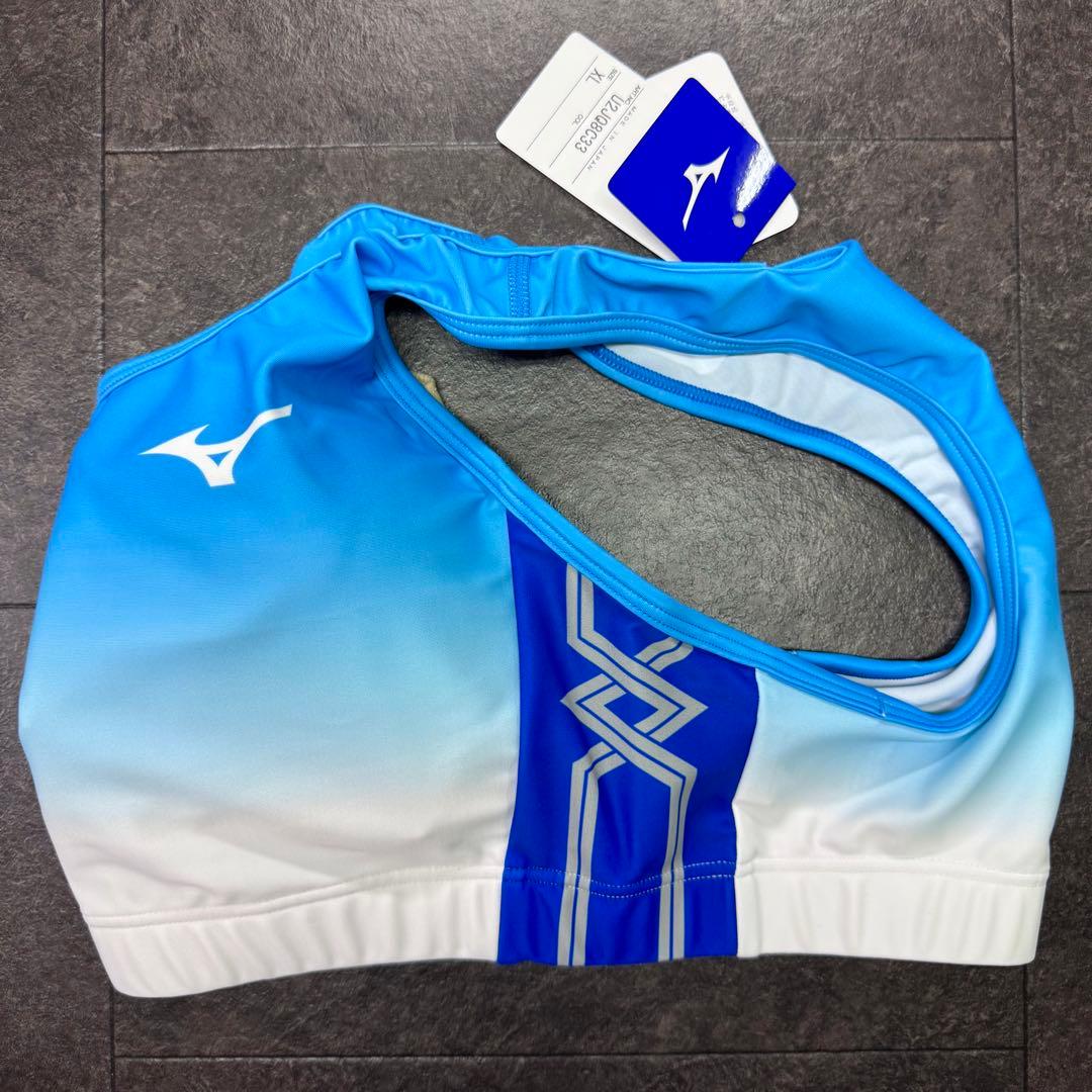 ミズノ　女子陸上ユニフォーム上下　XLサイズ　サックスブルー×ブルー×ホワイト