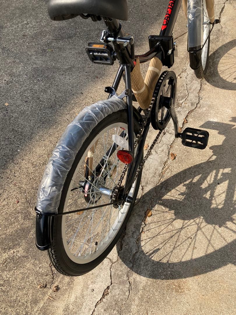 キャプテンスタッグ　折りたたみ自転車 ブラックフレーム