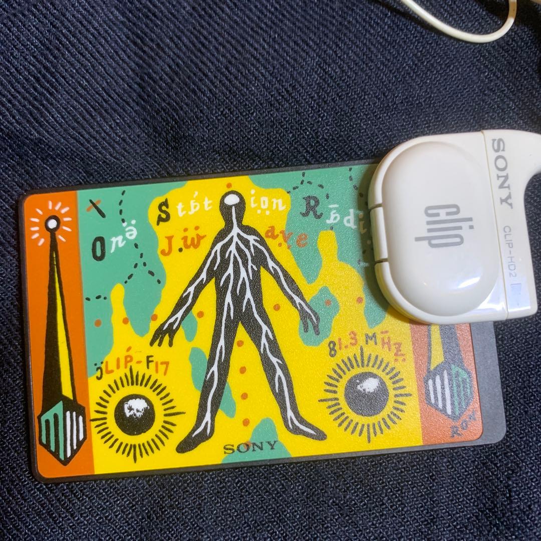 SONY クリップラジオ　伊藤桂司氏のイラスト　J-WAVE 81.3MHz