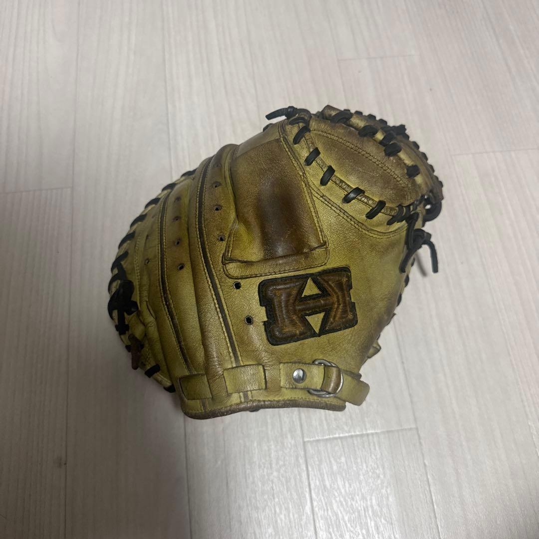 ハイゴールド　きゃっチャーミット　硬式グローブ イエロー