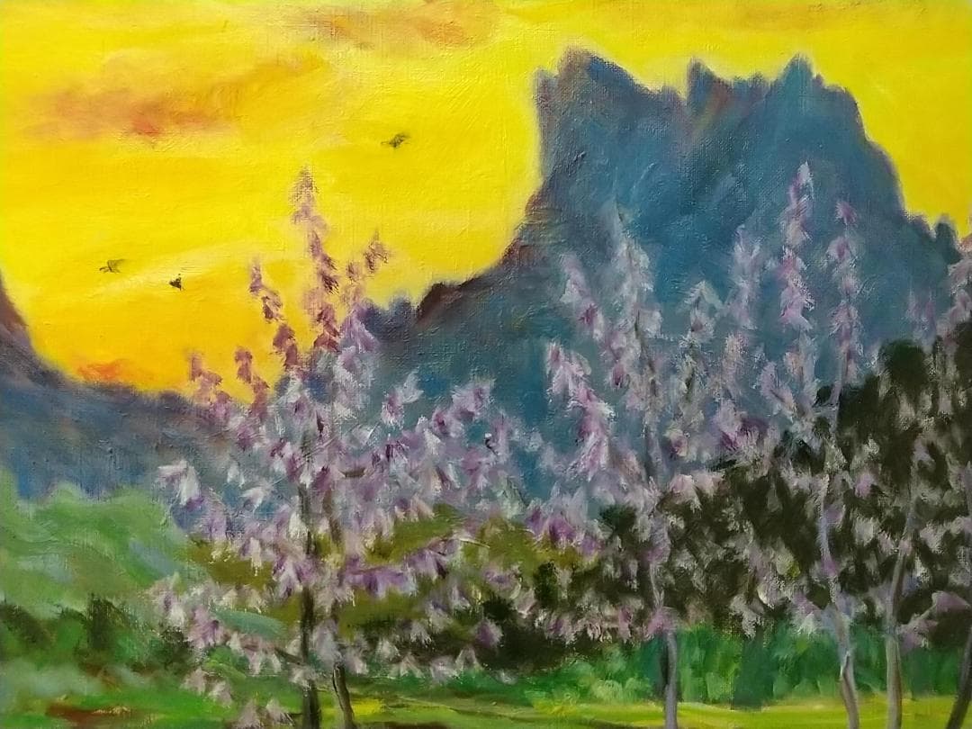 F6「妙義の里」絵画 油絵 油彩画 風景画 アート 妙義山