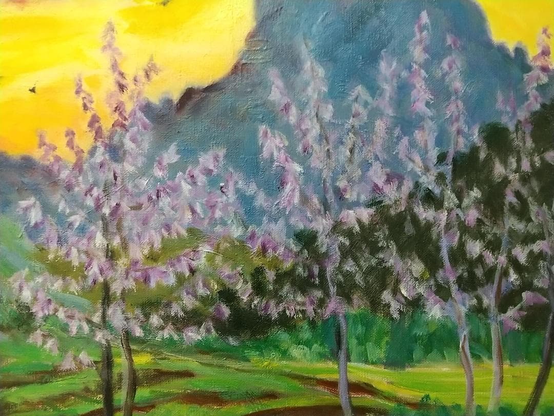 F6「妙義の里」絵画 油絵 油彩画 風景画 アート 妙義山