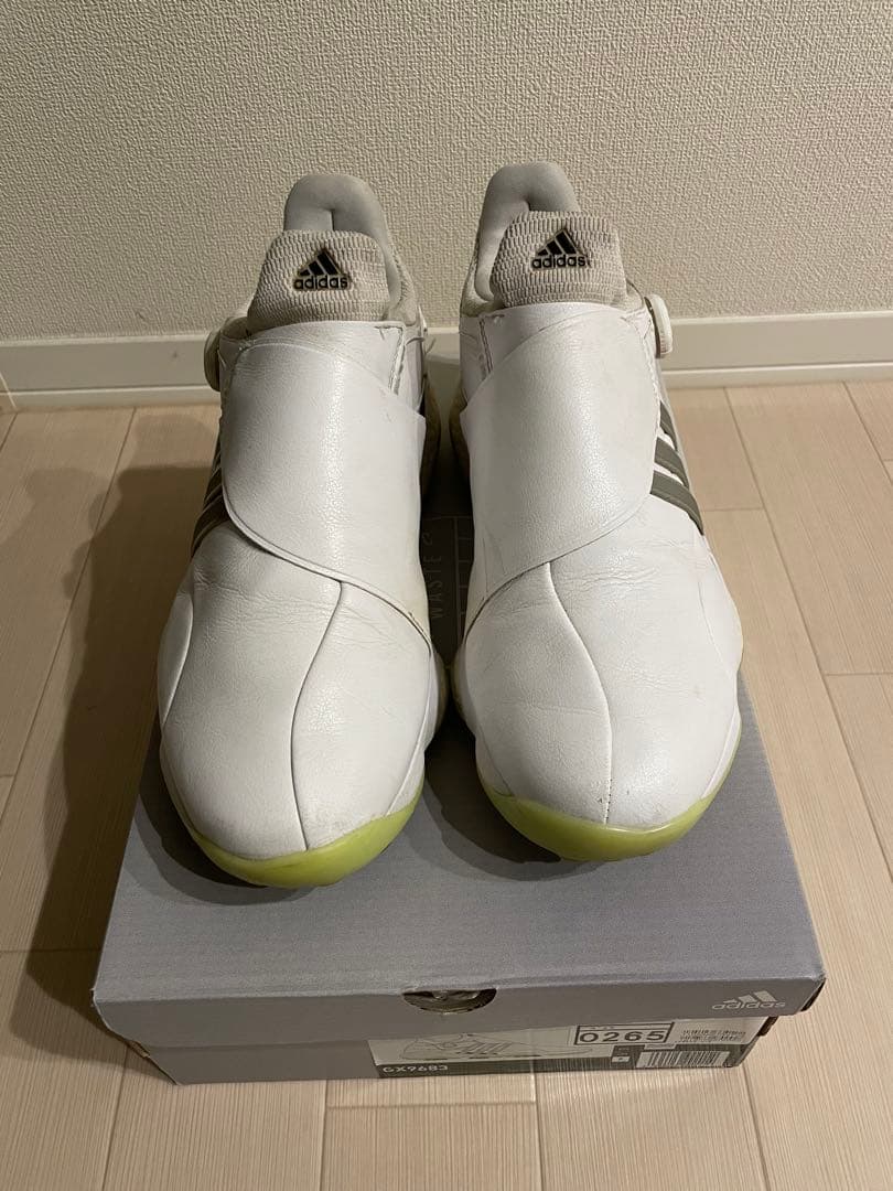 【27.5cm】adidas TOUR360 22 ホワイト ゴルフシューズ