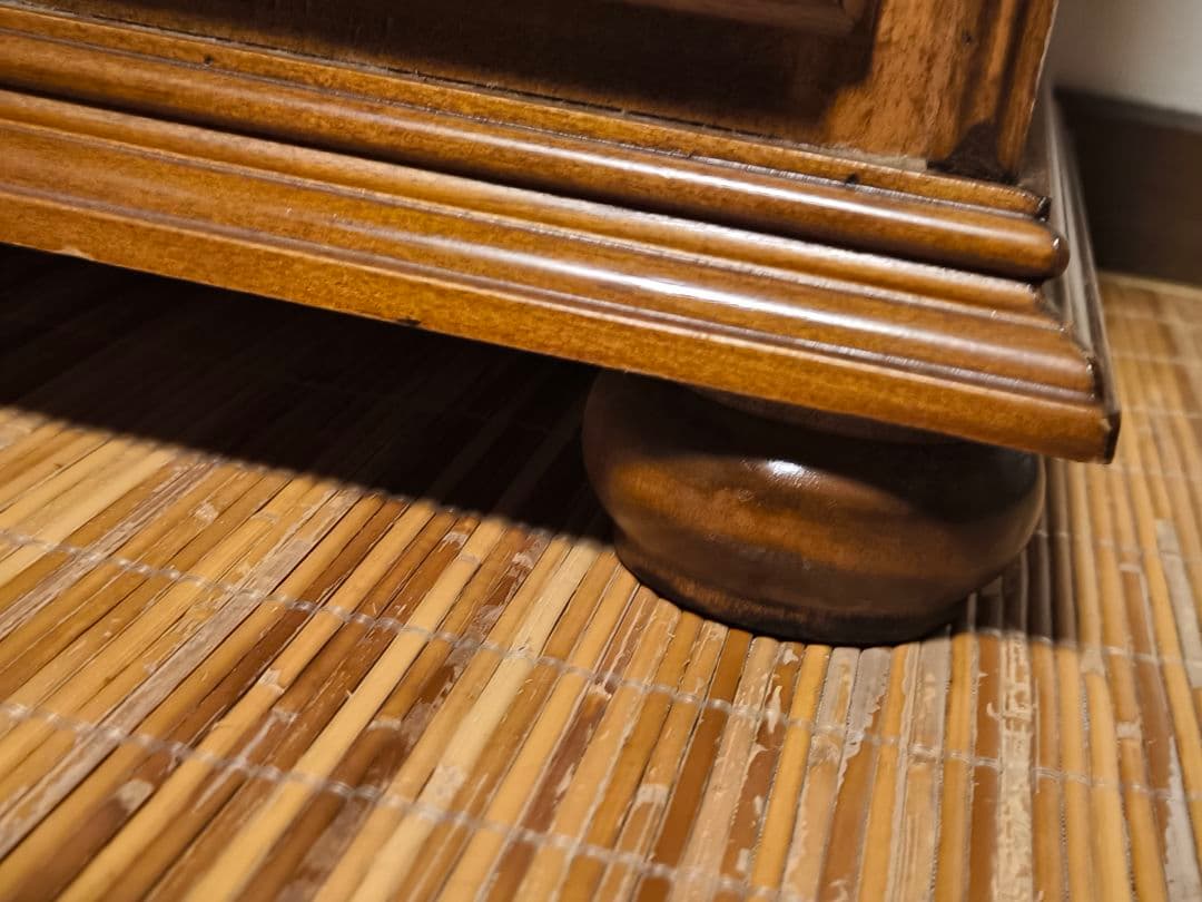 モービルハウス　イタリア家具　電話台　3段チェスト　象嵌　アンティーク　花台