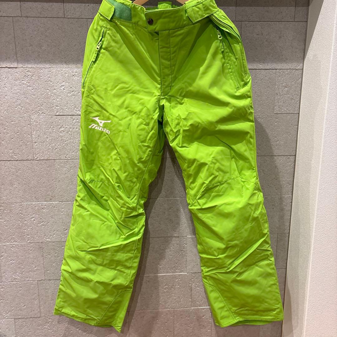 Mizuno スキーウェア 上L 下XL黒/緑