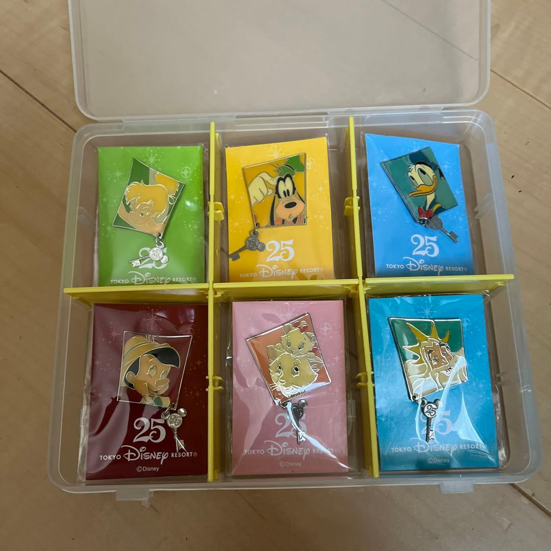 東京ディズニーリゾート２５周年配布ピンコンプリート