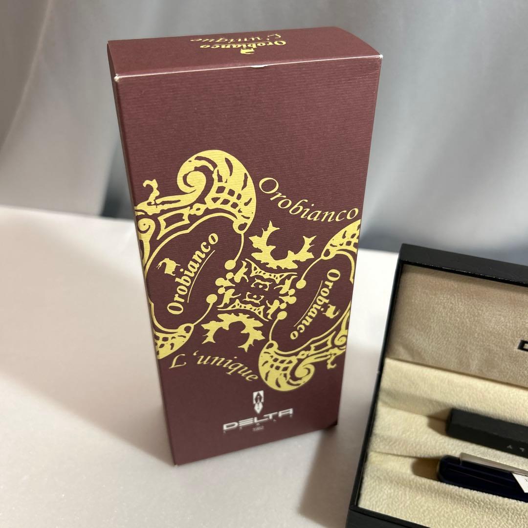 新品未使用 オロビアンコ ルニーク × デルタ コラボ 万年筆 ブルー 青