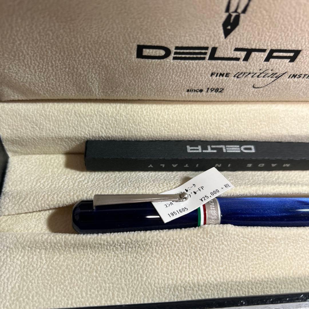 新品未使用 オロビアンコ ルニーク × デルタ コラボ 万年筆 ブルー 青