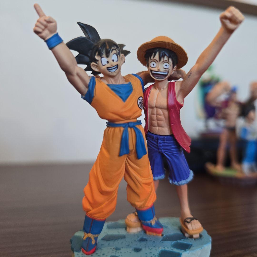 ドラゴンボールカプセル ワンピースコラボ 彩色フルコンプ