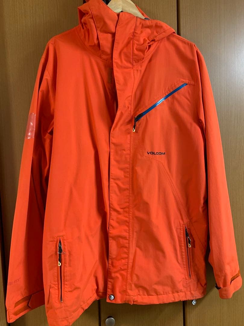 VOLCOM GORE-TEXスノーボードジャケット オレンジ　L