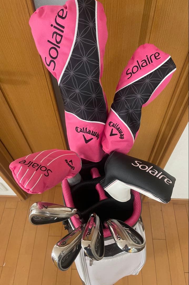 Callaway Solaire クラブ8本セット キャディバック付　ピンク