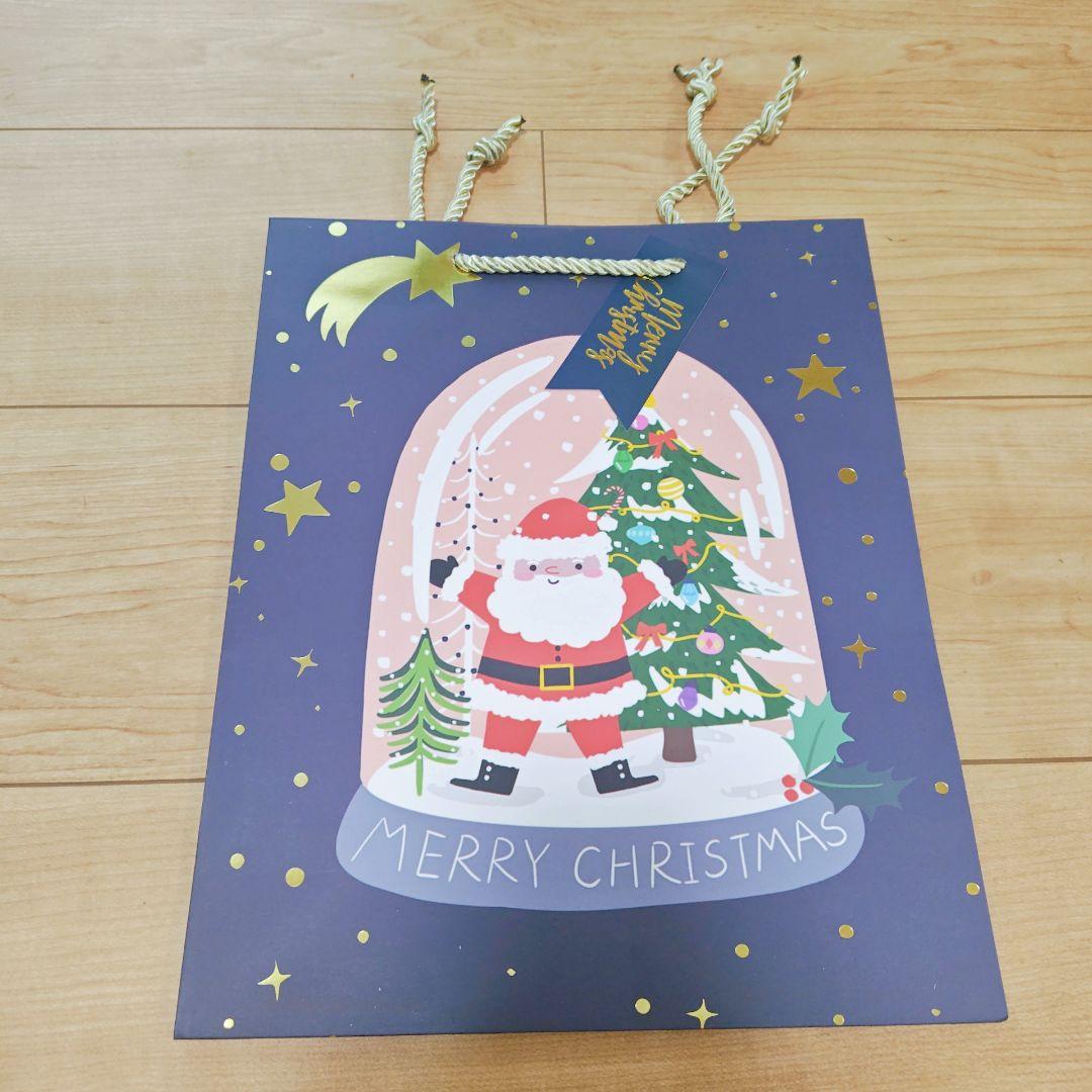 クリスマスギフトバッグ 持ち手付きクリスマストートバッグ バルク、ギフト