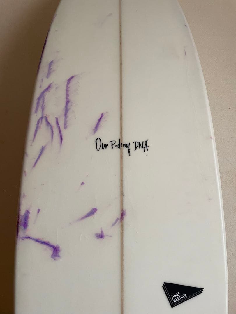 【手渡しのみ】threeweather PU BLACKS 6'6\"サーフボード