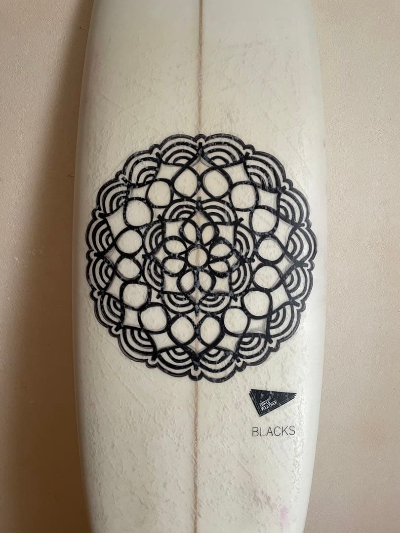 【手渡しのみ】threeweather PU BLACKS 6'6\"サーフボード