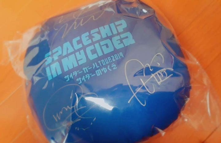 サイダガ　サイダーガール　メンバーサイン入りクッション