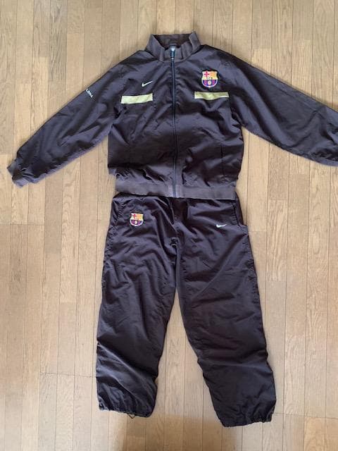 NIKE ナイキ ジャージ FCバルセロナ 上下セット ブラウン Mサイズ