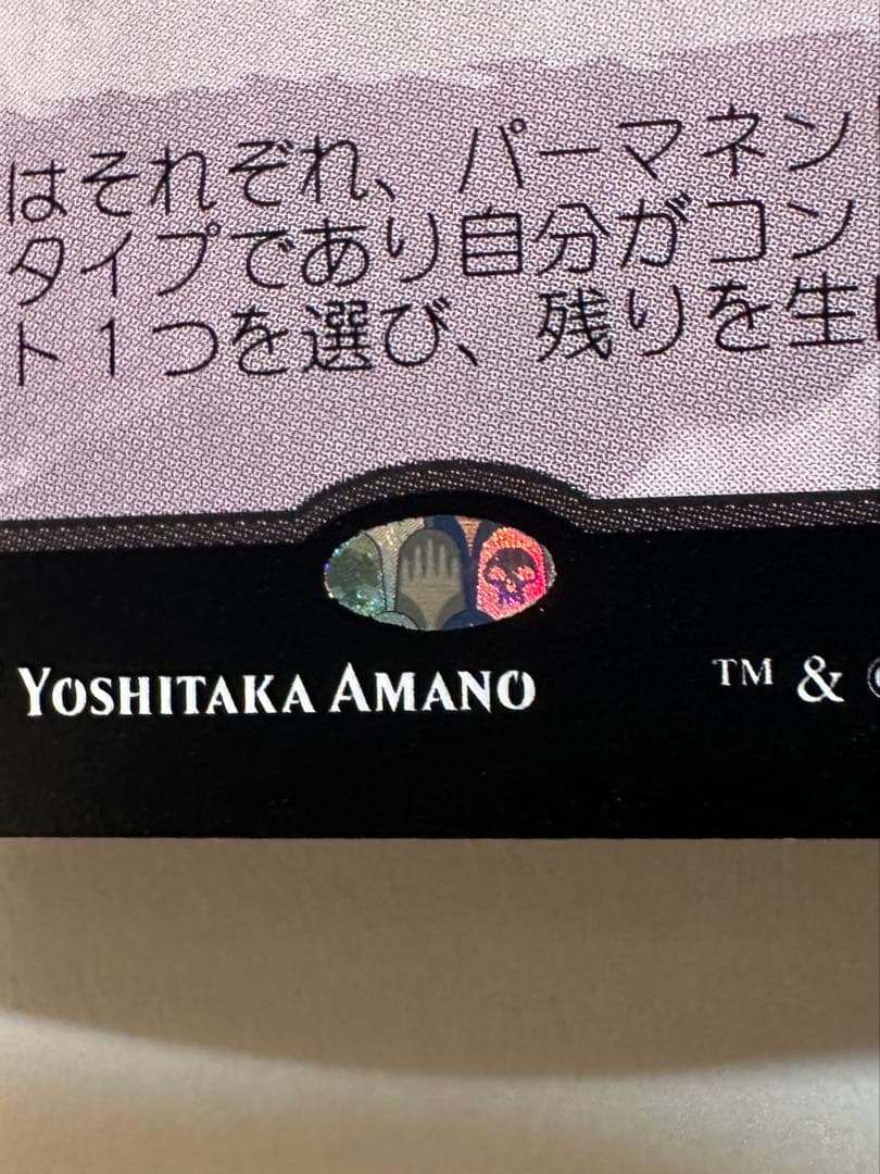 【美品】MTG ホロ黒マナ　戦慄衆の将軍、リリアナ　絵違い 非foil 天野