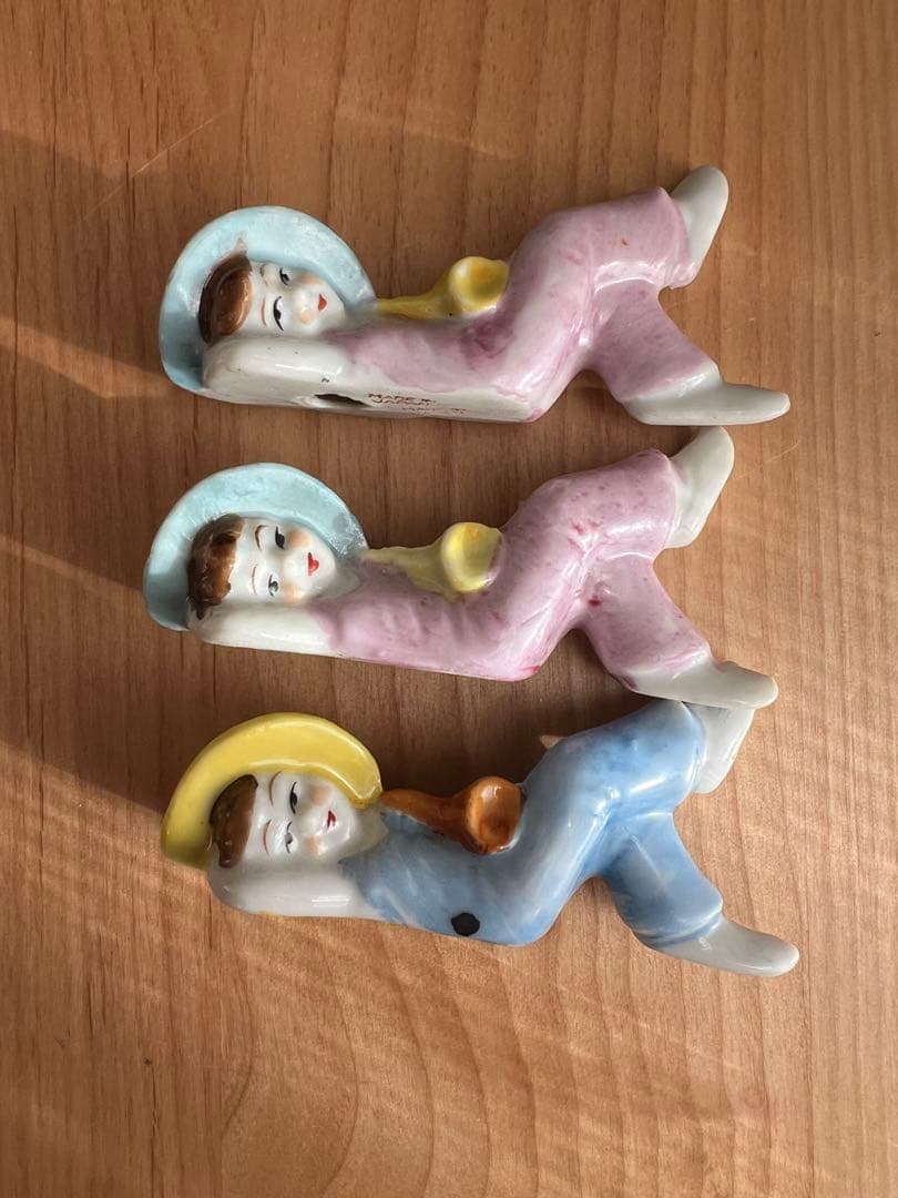 【アンティーク】日本製 陶器人形 3体セット｜里帰り品