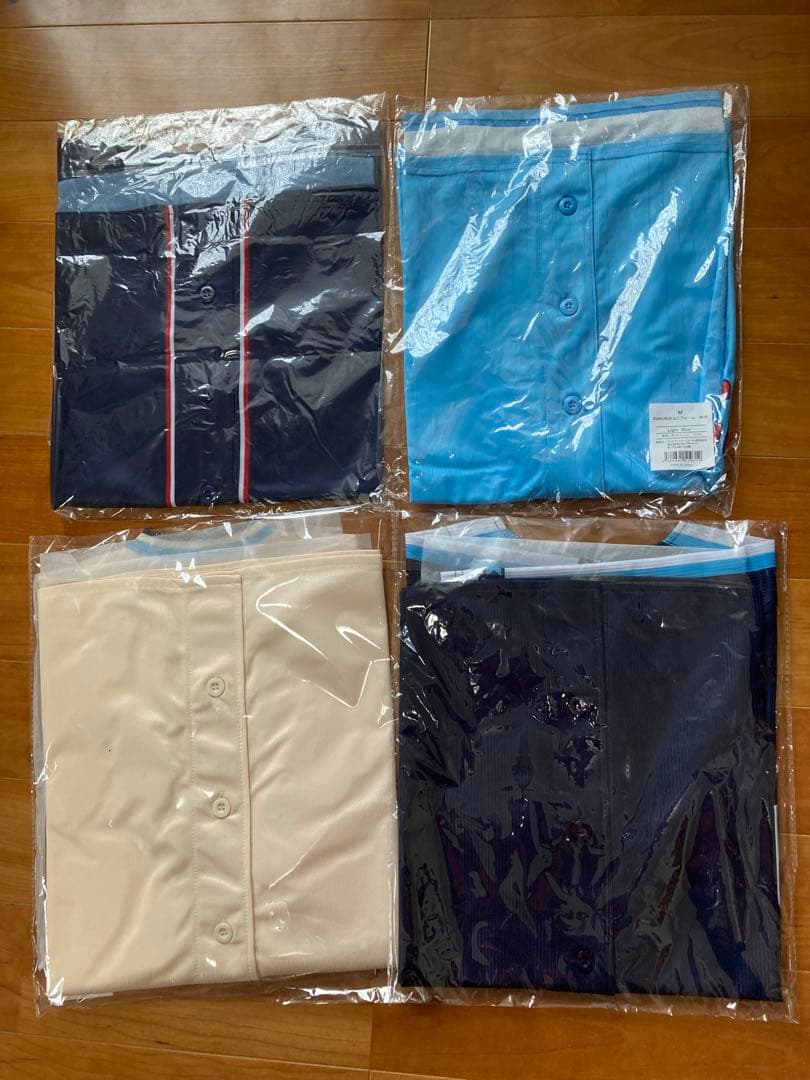 【新品未開封】東京ヤクルトスワローズ CREWユニフォーム Mサイズ 4枚セット