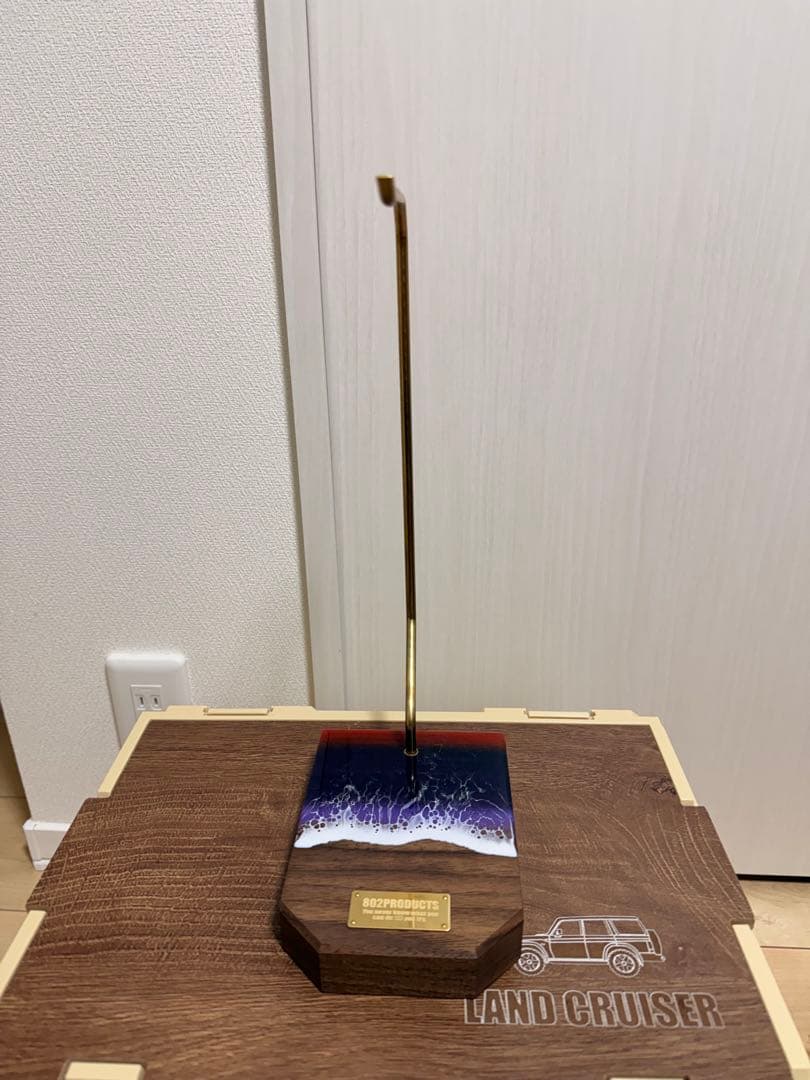 夜明けレジンランタンスタンド ウォールナット 802PRODUCTS